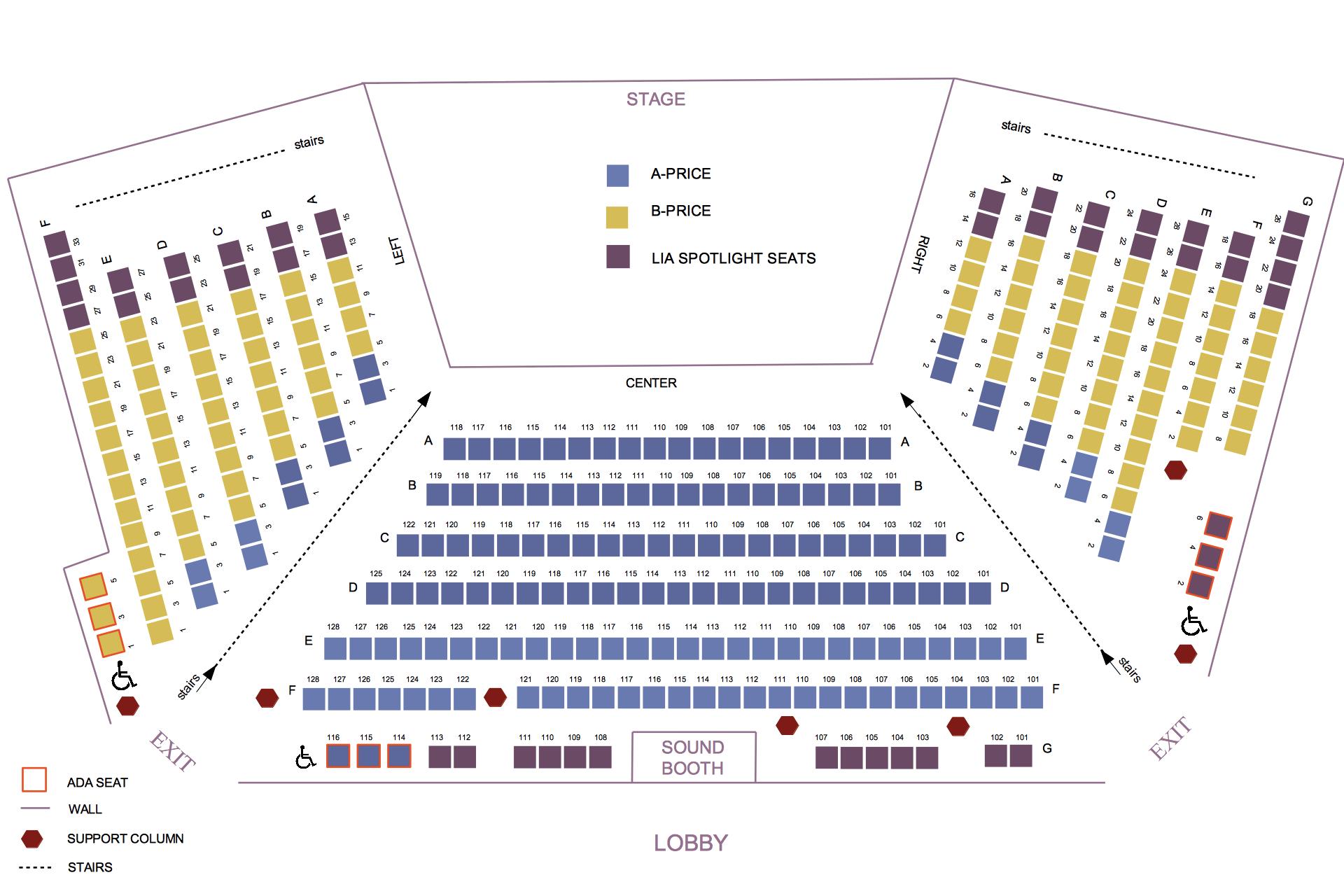 Park Playhouse Albany Seating Chart